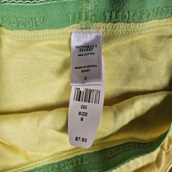 Vintage Victoria's Secret Cotton Signature Band Hi-Leg Brief Panties S Pucker Up - Picture 4 of 7